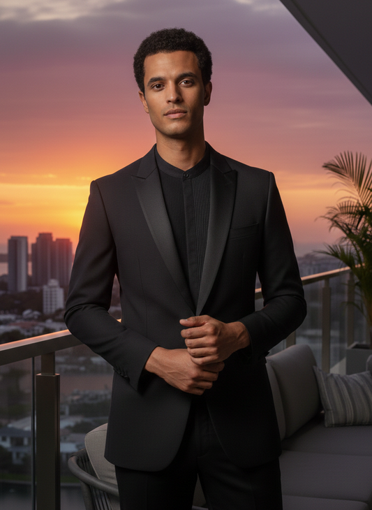 Asian Collar Threadwork Embroidery Shirt I Cotton Hemp Fabric I Black Shirt I Moon N Lotus