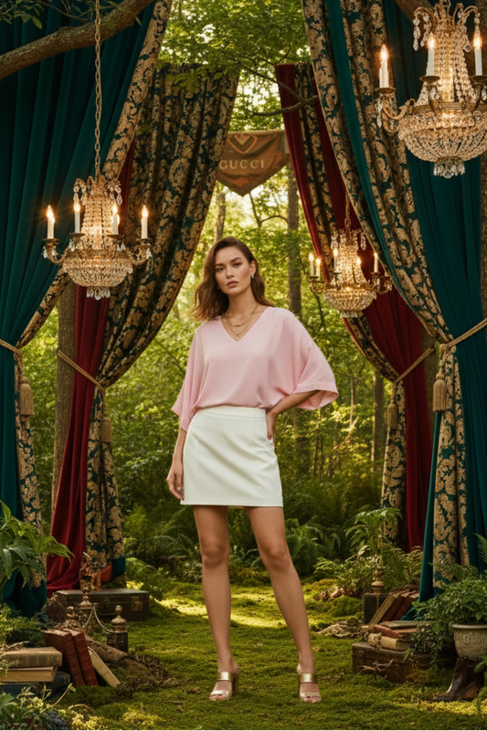 Kimono Top I Rose Fabric I Pink | Moon N Lotus