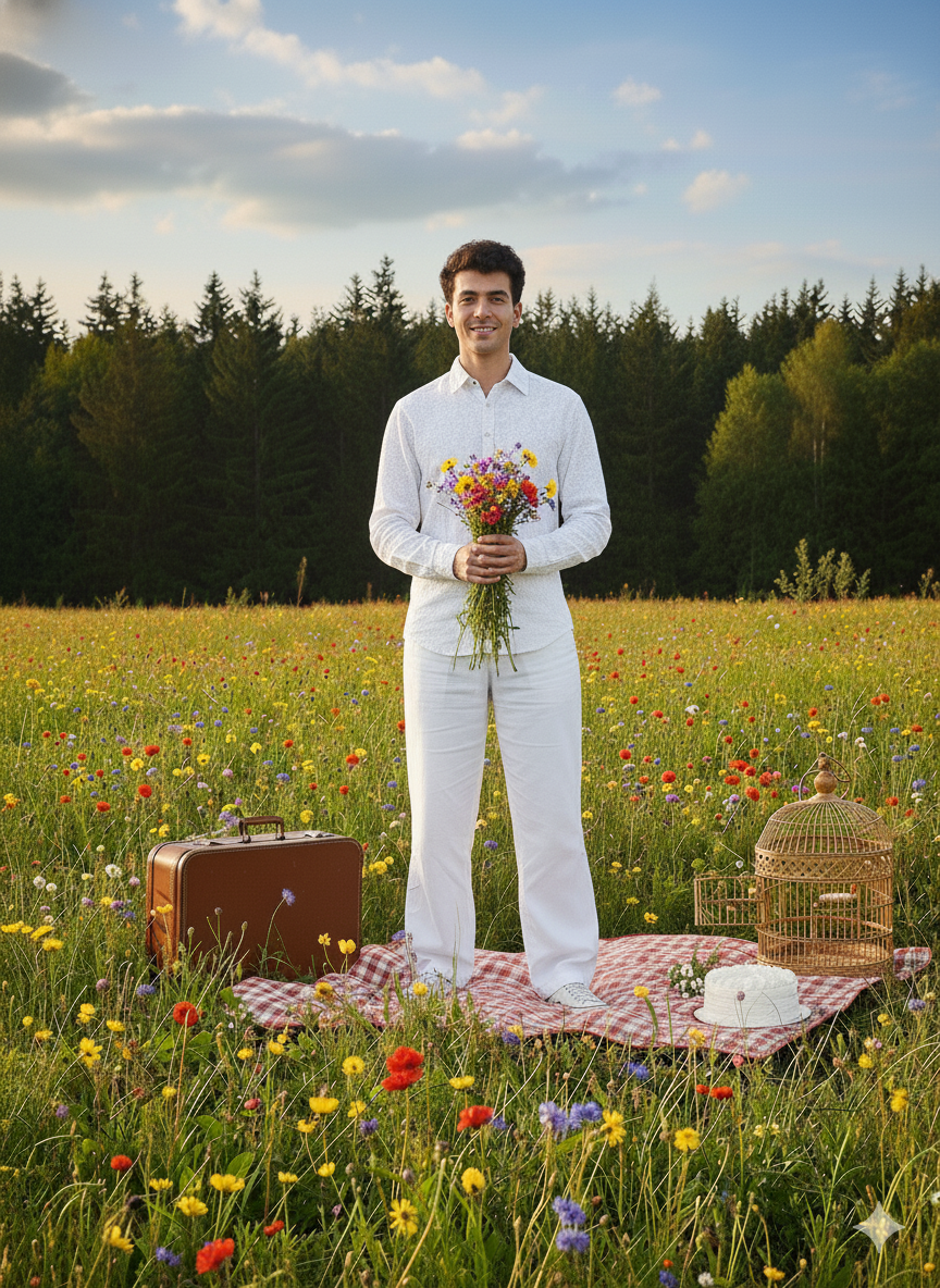 Printed Shirt I Cotton Hemp Fabric I Floral I Moon N Lotus