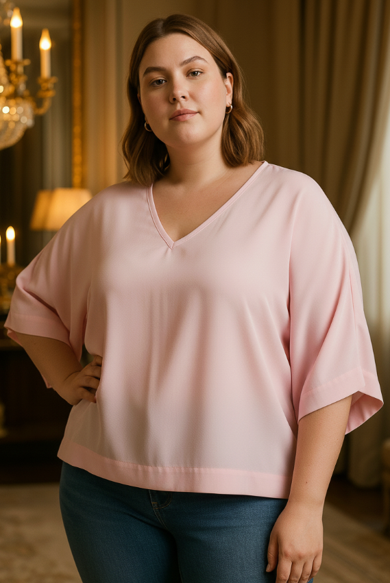 Kimono Top I Rose Fabric I Pink | Moon N Lotus