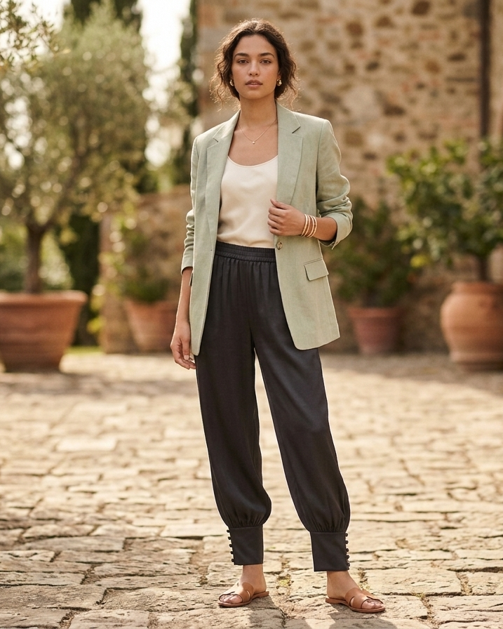 Black jumper styled as a layering piece for modern outfits Moon N Lotus