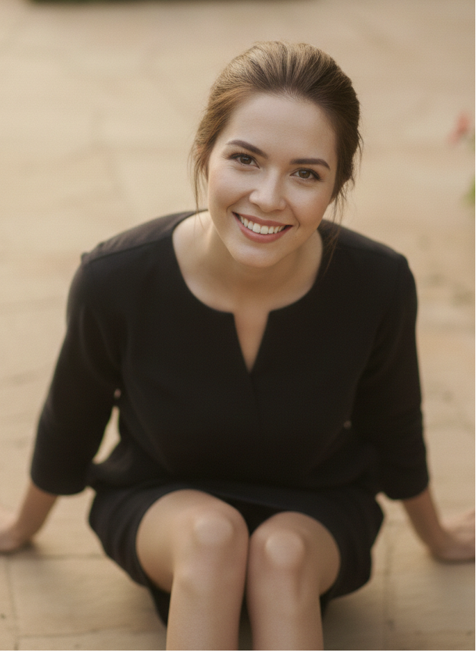 Black short kurta dress styled for everyday and work wear, modern minimal look