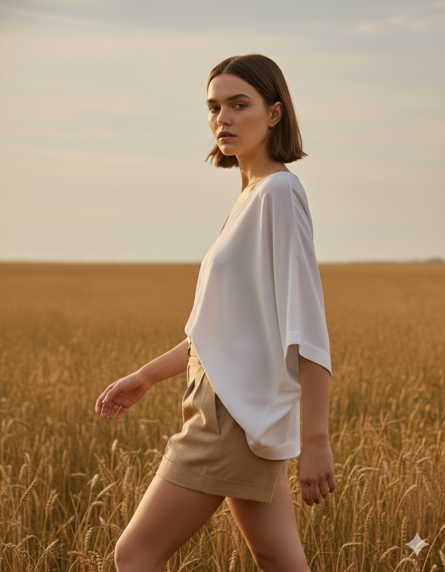 Kimono Top I Bamboo Fabric I White| Moon N Lotus