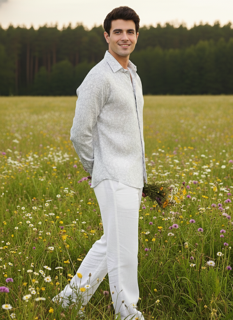 Printed Shirt I Rose Fabric I Floral I Moon N Lotus