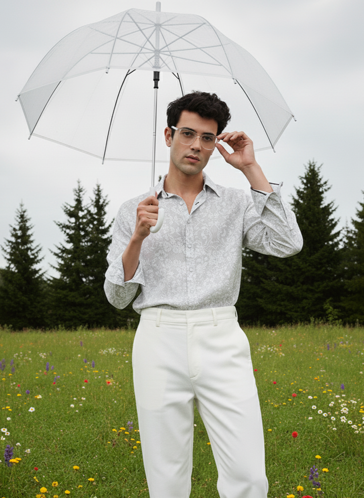 Printed Shirt I Rose Fabric I Floral I Moon N Lotus