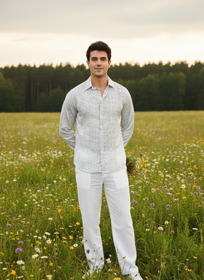 Printed Shirt I Rose Fabric I Floral I Moon N Lotus