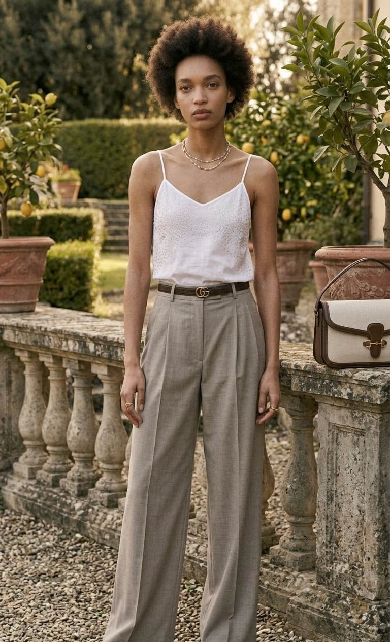 White Half Embroidery Slip | Orange Fabric | Moon N Lotus