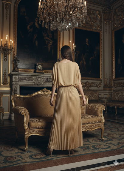 Circle Top I Rose Fabric I Gold I Polka I Moon N Lotus