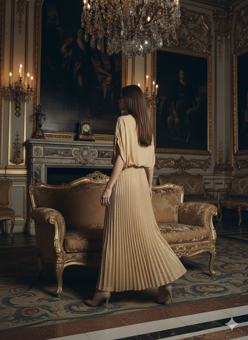 Circle Top I Rose Fabric I Gold I Polka I Moon N Lotus