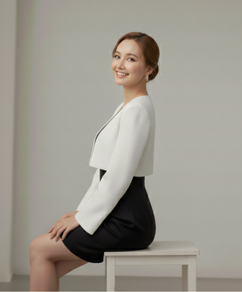 Kimono Sleve I Orange Fabric I White I Moon N Lotus