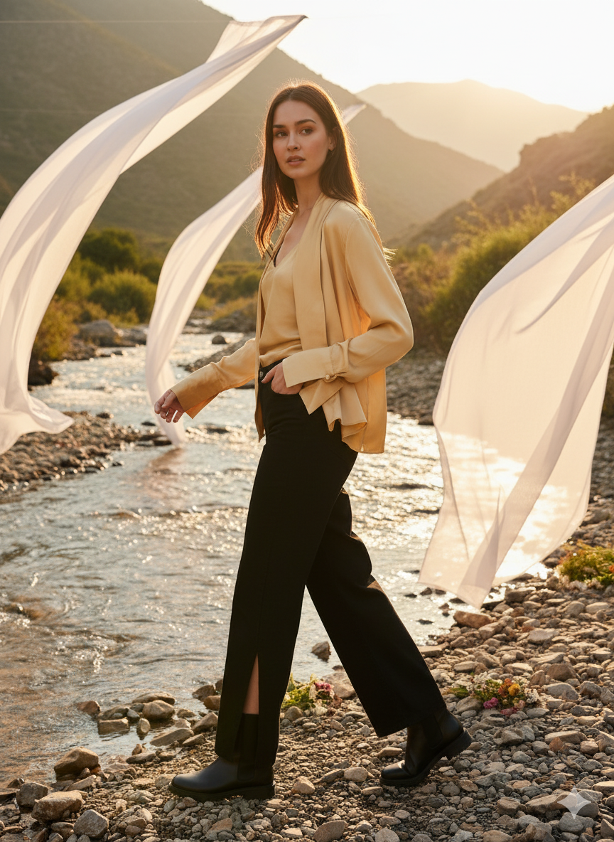 Short Wrap I Rose Fabric I Gold I Cuff Foil | Moon N Lotus