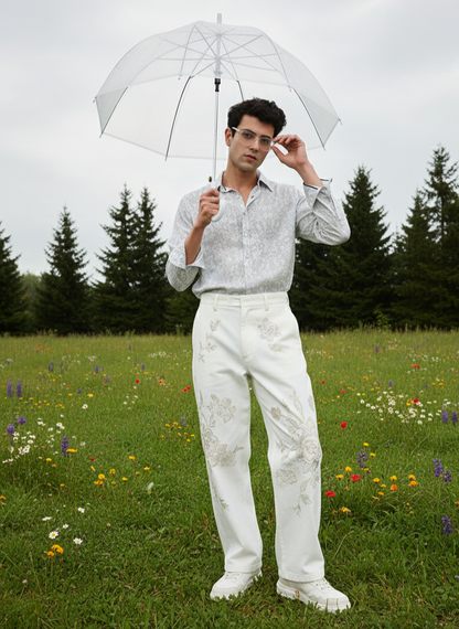 Printed Shirt I Rose Fabric I Floral I Moon N Lotus