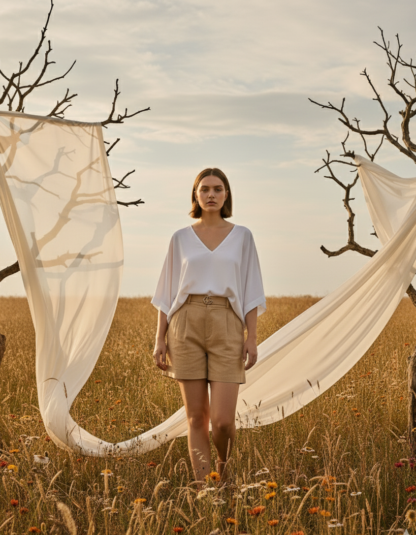 Kimono Top I Bamboo Fabric I White| Moon N Lotus