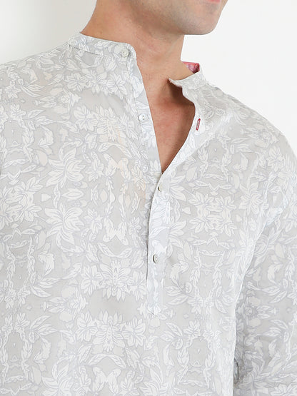 Printed Kurta I Rose fabric I Floral I Moon N Lotus