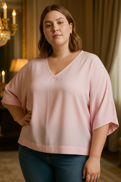 Kimono Top I Rose Fabric I Pink | Moon N Lotus