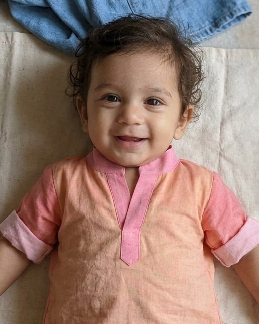 Soft rose fabric texture of baby romper, gentle and lightweight feel Moon N Lotus